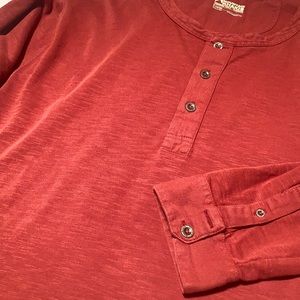 Mountain Khakis red long sleeve Henley